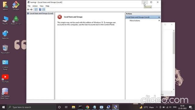 Windows 10 Home local users configurations. смотреть онлайн
