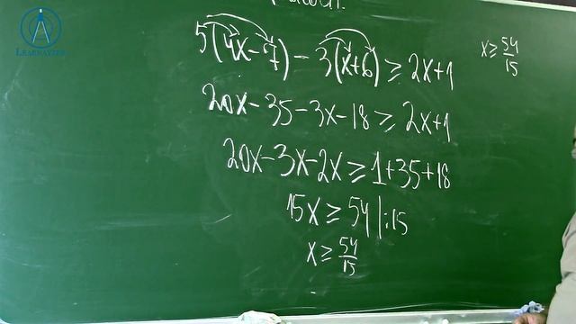 Курс 1(20). Заняття №5. Лінійні нерівності. Запис відповіді у вигляді проміжку. Алгебра 9. смотреть онлайн