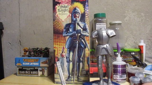 Plastic Models - 1/8 Atlantis Silver Knight Of Augsburg - Work In Progress #1 смотреть онлайн