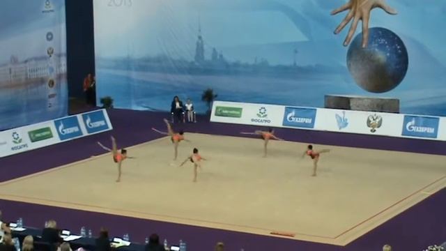 Korea 10 clubs. RG WC Saint Petersburg 2013 смотреть онлайн