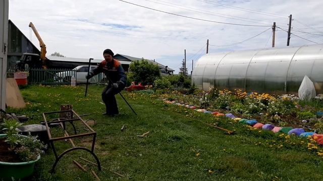 Строю садовую лавочку.