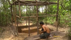 Строика в джунглях Строительство потрясающеи виллы в зеленом дом