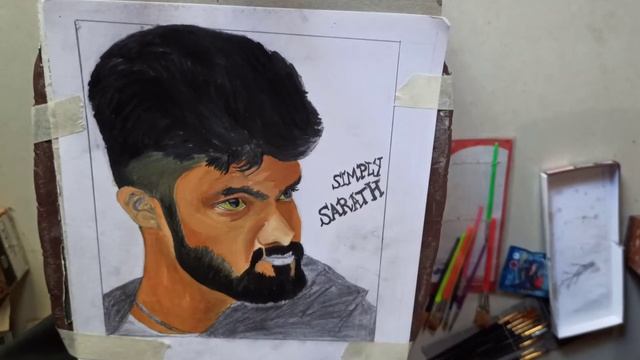Simply Sarath Painting | To all Simply Sarath Fans❤️ | Art #24 смотреть онлайн