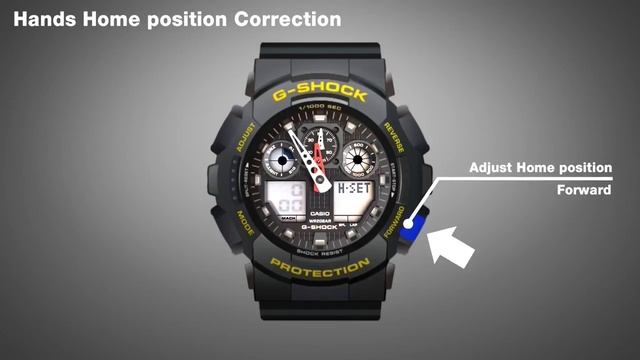 بسهولة GA-100 ضبط العقارب مع الساعة الديجتال موديل جى شوك | G Shock GA100 Hand Home Position Adjust смотреть онлайн