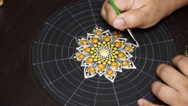 Lotus - Dot painting Mandala Art #29 | #needlesandcolours #dotart #mandala смотреть онлайн
