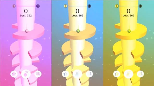 Helix Jump in Color | Android IOS Game 3x смотреть онлайн