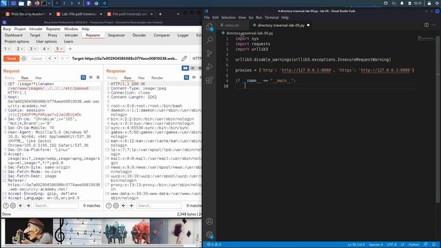 6. Lab 5 - File path traversal, validation of start of path смотреть онлайн
