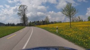 * Швейцария ➤ Франция! * Живописная поездка из Ла-Шо-де-Фон в Глайнанс! * 4k 60fps UHD *