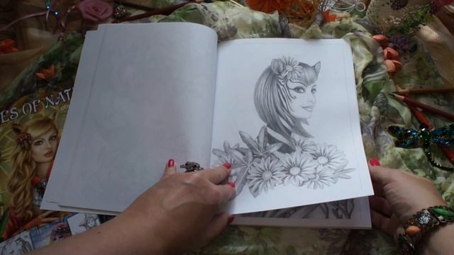 Grayscale coloring book Ladies of Nature. 1 edition. By Alena Lazareva смотреть онлайн