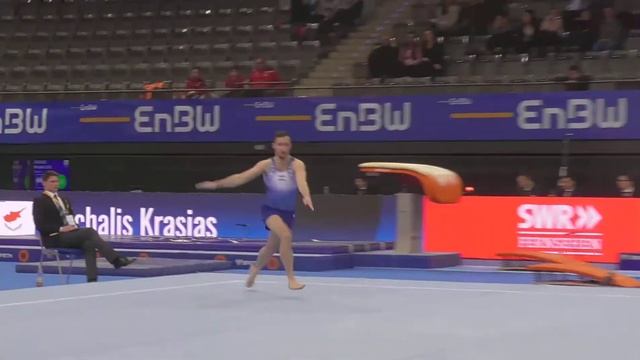 Arten Dolgopyat Men's Floor EnBW DTB-Pokal 2018 Team Challenge #Stuttgart2019 смотреть онлайн