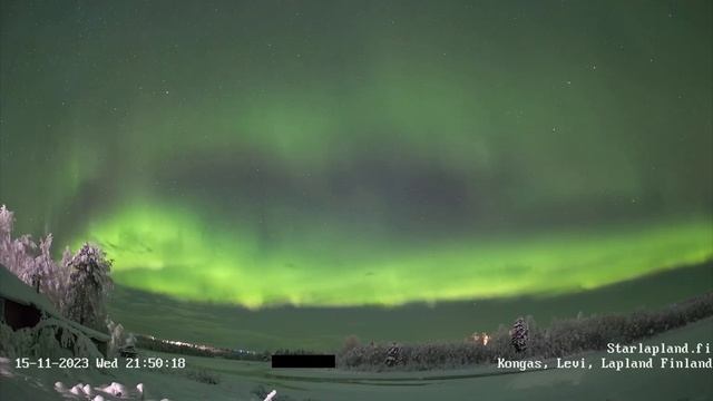 Neon green & pink Aurora Starlapland 16th Nov 2023 смотреть онлайн