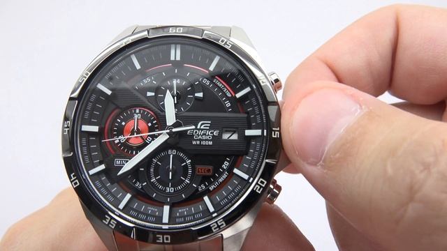 How to set time on Casio Edifice EFR-556DB-1AVUEF 4K смотреть онлайн