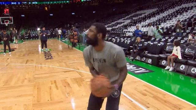 2024 NBA Finals | Mavs Kyrie Irving warms up before Game 5 in Boston смотреть онлайн