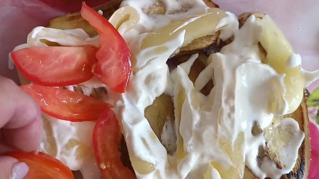 Баклажани🍆🍆🍆 запечені в духовці. смотреть онлайн