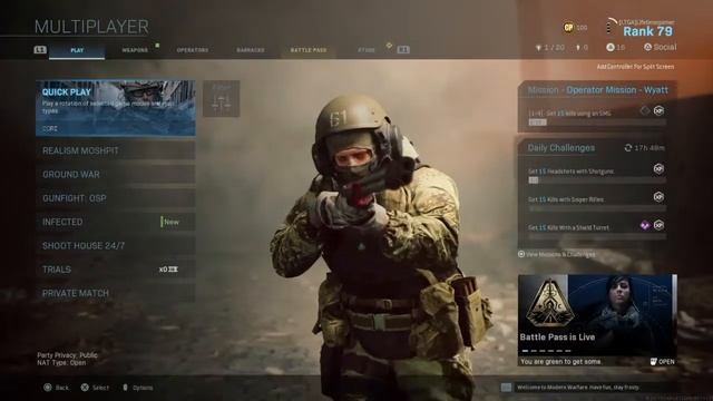 Leveling Up The Battle pass |Call Of Duty Modern Warfare Live Stream #8 смотреть онлайн