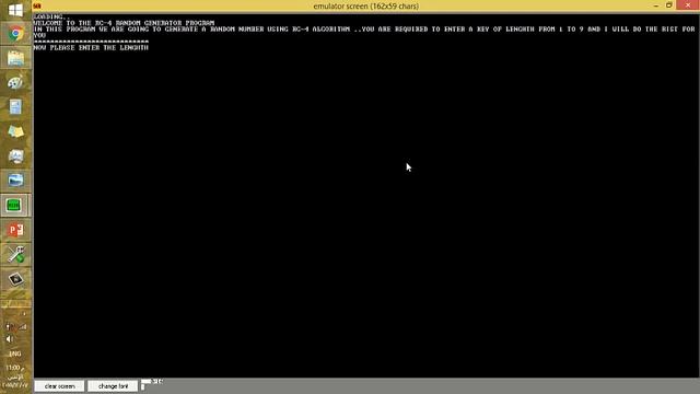 Rc-4 based random Generator demo - emu8086 Assembly смотреть онлайн