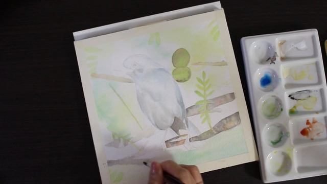 Starling Bird | Paint The Most Iconic Bird From Bali | Watercolor Painting Tutorial | 水彩でバリ島の鳥を描く方 смотреть онлайн