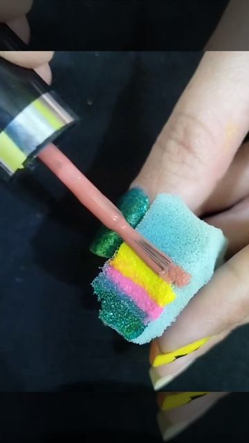 #nail art by using sponge #shorts смотреть онлайн