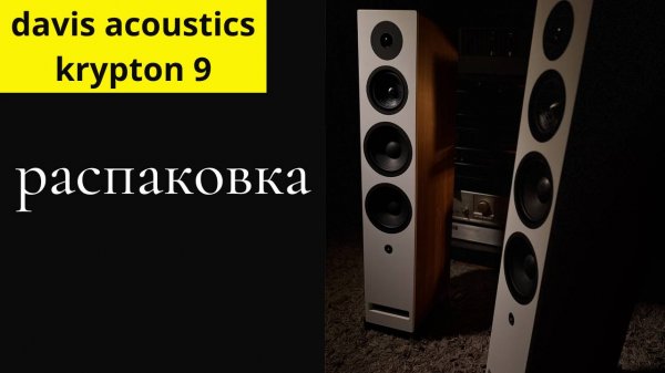 Распаковка напольная акустика davis acoustics krypton 9