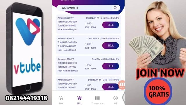DI BAYAR 25 DOLAR PERHARI DARI VTUBE //CARA JUAL VP DI EXCANGGER смотреть онлайн
