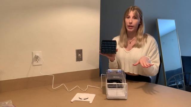 Review of Beaulyn Portable Air Conditioner Quiet Fan, Personal Mini Ac Evaporative Cooler Fan смотреть онлайн