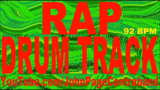 Rap Hip Hop Drum Beat Track 92 bpm 808 Bass DRUMS ONLY смотреть онлайн