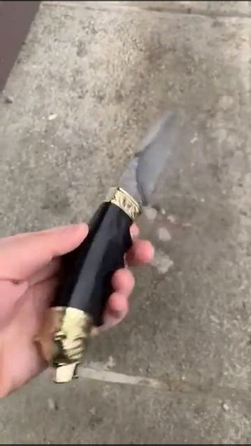 Шикарный нож из дамасской стали Кизляр смотреть онлайн