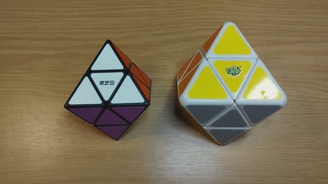 Коллекция головоломок. Часть 84. QiYi MoFangGe Skewb Diamond Magnetic