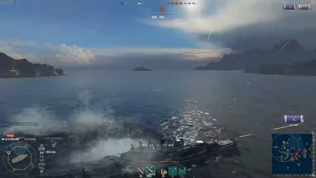 World of Warships - cleveland partida ranqueada смотреть онлайн