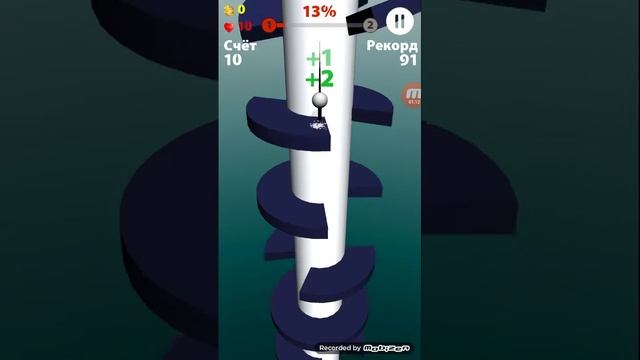 Играю в игру Super Helix Jumр смотреть онлайн