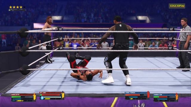WWE2K24 Jey Uso & Sami Zayn vs Tama Tonga & Tanga Loa смотреть онлайн