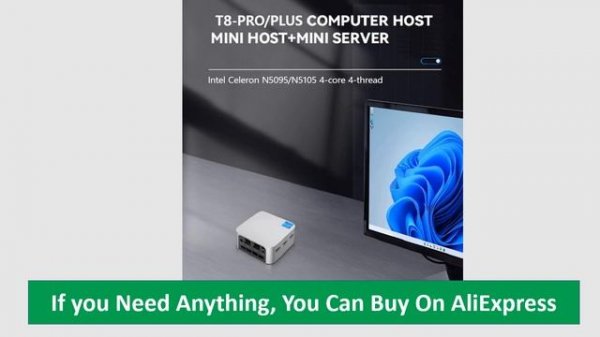 FIREBAT T8 Pro Plus Mini PC Intel Celeron N5095 N100 Desktop Gaming