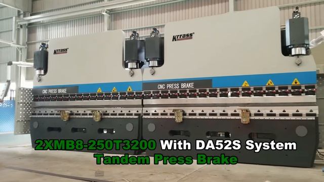 2XMB8-250T 3200 tandem press brake | MB8-500T 6400 Press brake With DA52S from KRRASS смотреть онлайн
