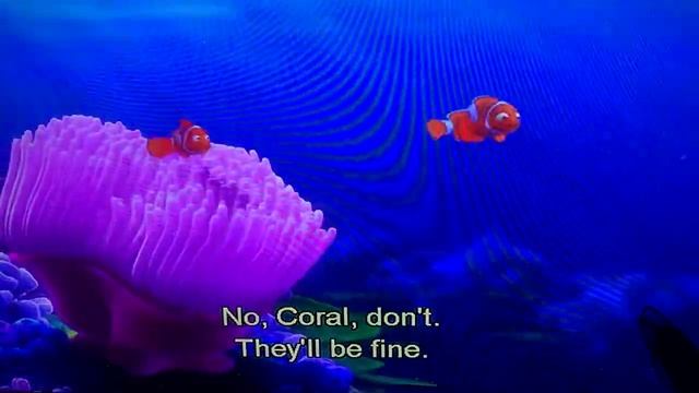 Finding Nemo Barracuda attack with hearing impaired subtitles смотреть онлайн
