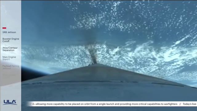 LIFTOFF of the ULA AtlasV rocket with the fifth Space Based Infrared System GEO satellite смотреть онлайн