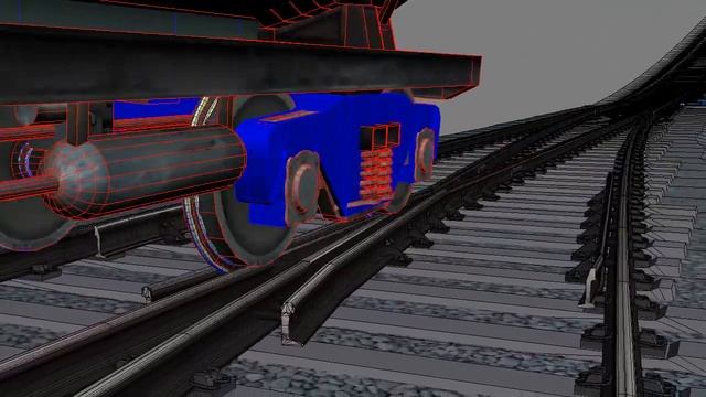 Симуляция взаимодействия 'Колесо и рельс' 15b смотреть онлайн