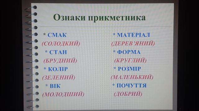 ПРИКМЕТНИК. РОЛЬ ПРИКМЕТНИКА У МОВЛЕННІ. смотреть онлайн
