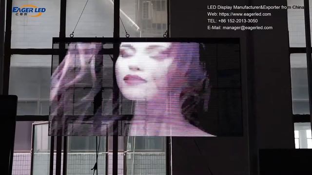 Indoor window higher brightness transparent LED screen video wall смотреть онлайн