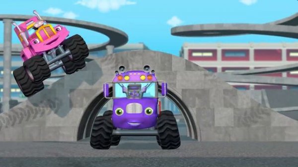 Learn Colors and Shapes with Wheels on the Monster Truck! | Baby Learning | Gigglebellies
