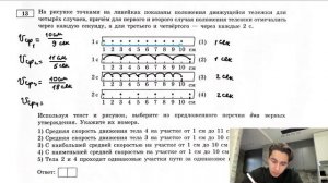 На рисунке точками на линейках показаны положения четырёх равномерно движущихся тел, причём - №2649