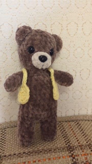 Медведь крючком 17см. #crochet #amigurumi #вязание#игрушки# смотреть онлайн