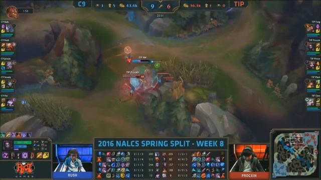 Cloud 9 vs Team Impulse Highlights Highlights NA LCS W8D2 2016 Spring S6 смотреть онлайн