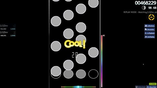 7TH DAN DT 98% CHOKE (osu!mania 4k) смотреть онлайн