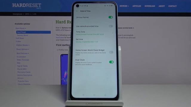 How to Change Date & Time in OPPO A72 – Find Time Zone / Clock Format Settings смотреть онлайн