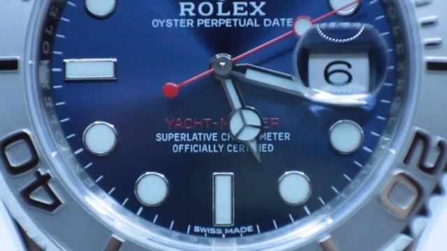 Rolex Yacht-Master 40 Watch 116622 - Blue Dial - Closeups & On Wrist