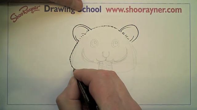 How to draw a cartoon hamster real easy - with step by step instructions смотреть онлайн