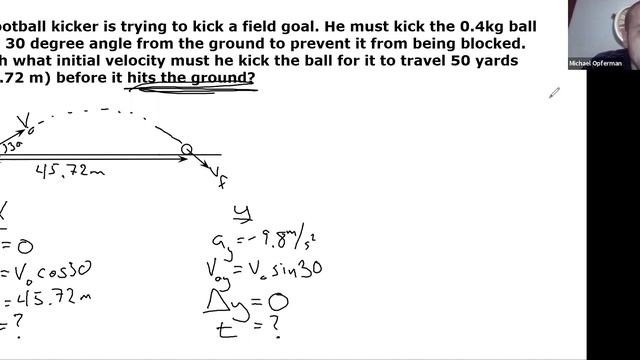 Example: 2D Kinematics with Gravity смотреть онлайн