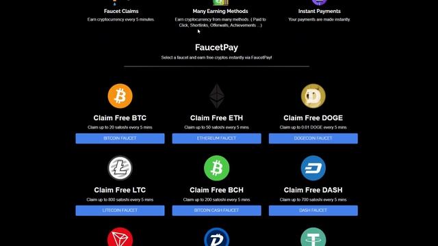 ЖИРНЫЙ КРАН КРИПТОВАЛЮТ С МОМЕНТАЛЬНЫМ ВЫВОДОМ  Free Crypto Faucet