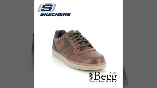 Skechers Heston 66413 DKBR Dark brown formal shoes смотреть онлайн
