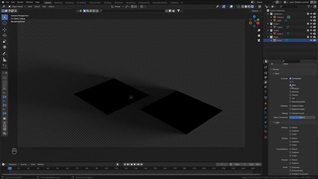 Пассы и слои в блендер (Blender)